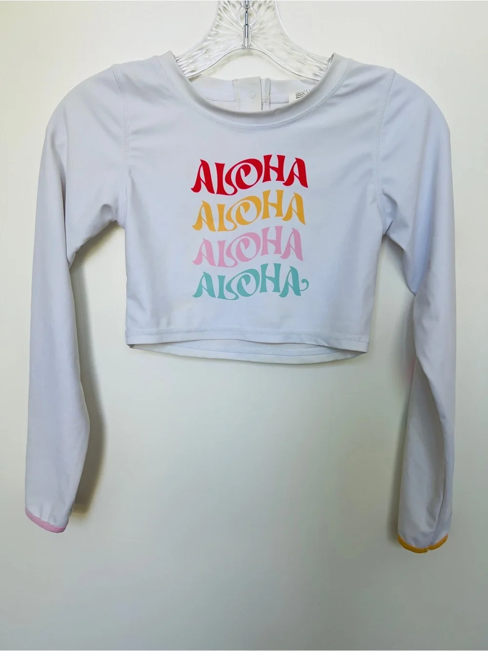 Feather 4 Arrow girls swim top Aloha